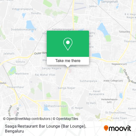 Saaga Restaurant Bar Lounge map