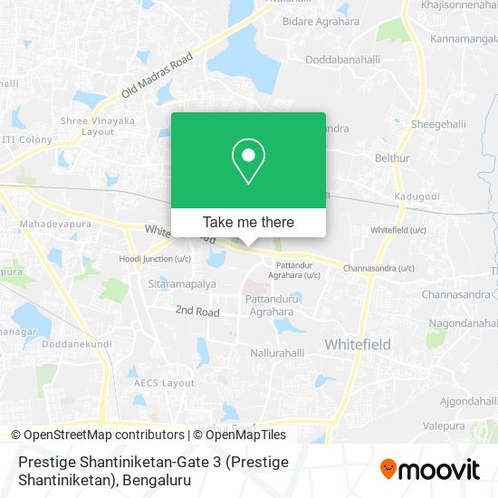 Prestige Shantiniketan-Gate 3 map