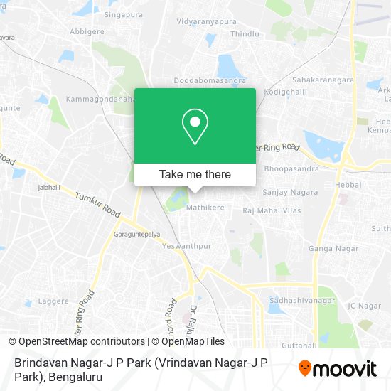 Brindavan Nagar-J P Park map