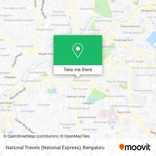 National Travels (National Express) map