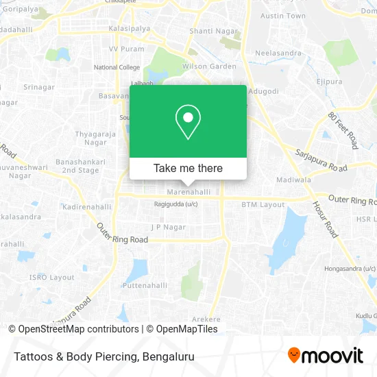 Tattoos & Body Piercing map