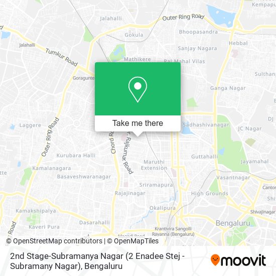 2nd Stage-Subramanya Nagar (2 Enadee Stej - Subramany Nagar) map