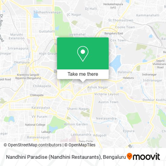 Nandhini Paradise (Nandhini Restaurants) map