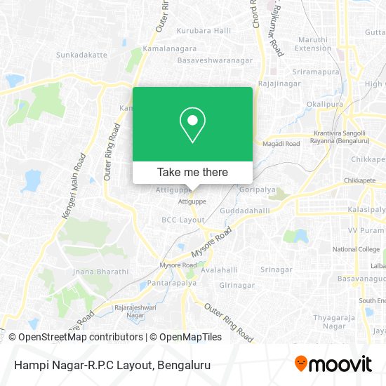 Hampi Nagar-R.P.C Layout map