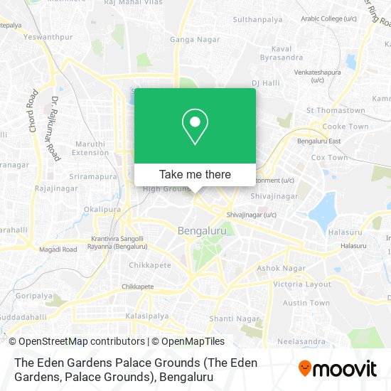The Eden Gardens Palace Grounds map