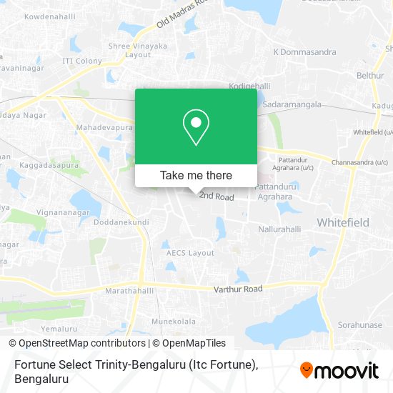 Fortune Select Trinity-Bengaluru (Itc Fortune) map