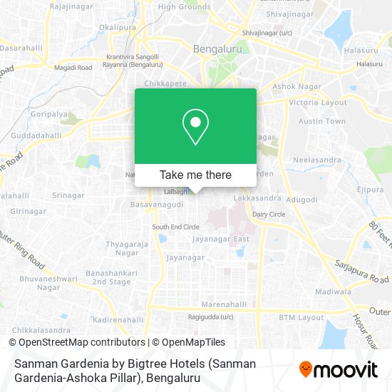 Sanman Gardenia by Bigtree Hotels (Sanman Gardenia-Ashoka Pillar) map