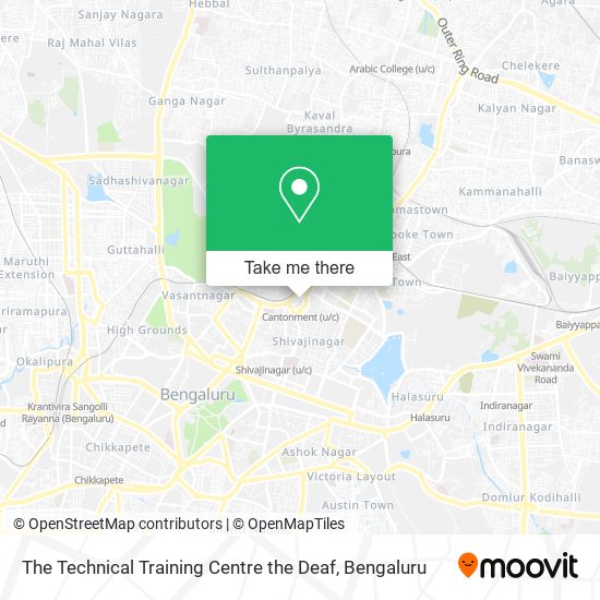 The Technical Training Centre the Deaf map