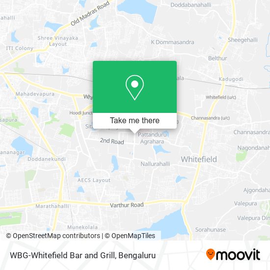 WBG-Whitefield Bar and Grill map