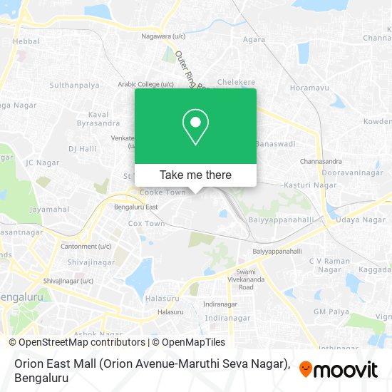 Orion East Mall (Orion Avenue-Maruthi Seva Nagar) map