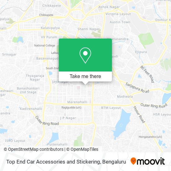 Top End Car Accessories and Stickering map