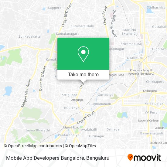 Mobile App Developers Bangalore map