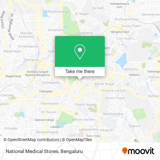 National Medical Stores map