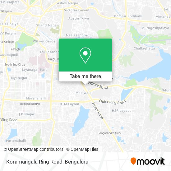 Koramangala Ring Road map