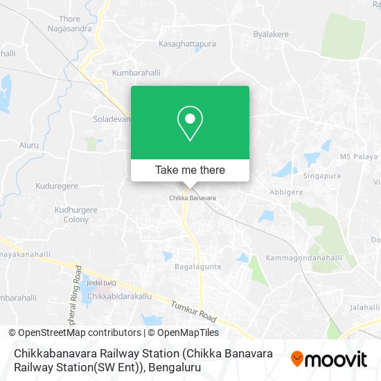 Chikkabanavara Railway Station (Chikka Banavara Railway Station(SW Ent)) map