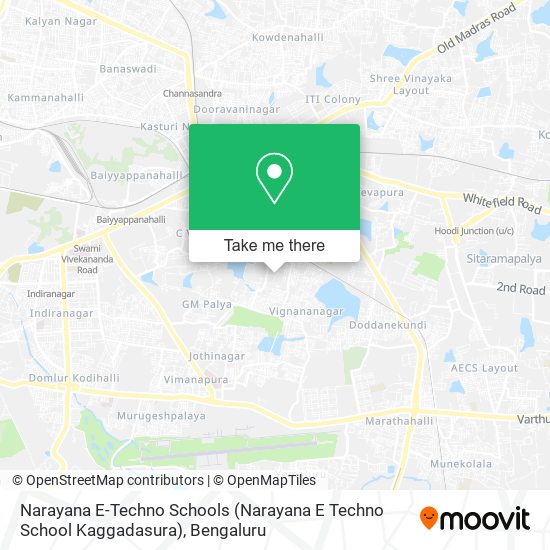 Narayana E-Techno Schools (Narayana E Techno School Kaggadasura) map
