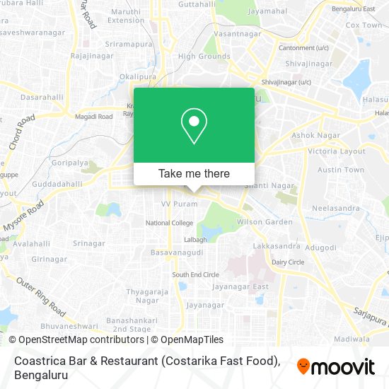 Coastrica Bar & Restaurant (Costarika Fast Food) map
