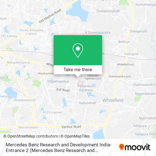 Mercedes Benz Research and Development India-Entrance 2 map