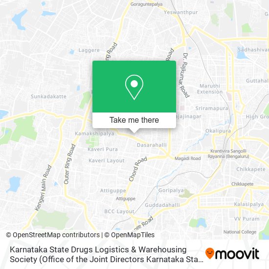 Karnataka State Drugs Logistics & Warehousing Society map