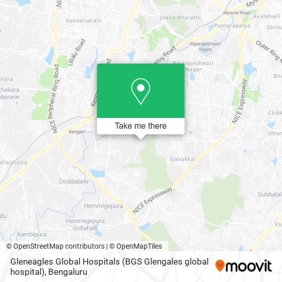 Gleneagles Global Hospitals (BGS Glengales global hospital) map