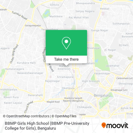 BBMP Girls High School (BBMP Pre-University College for Girls) map