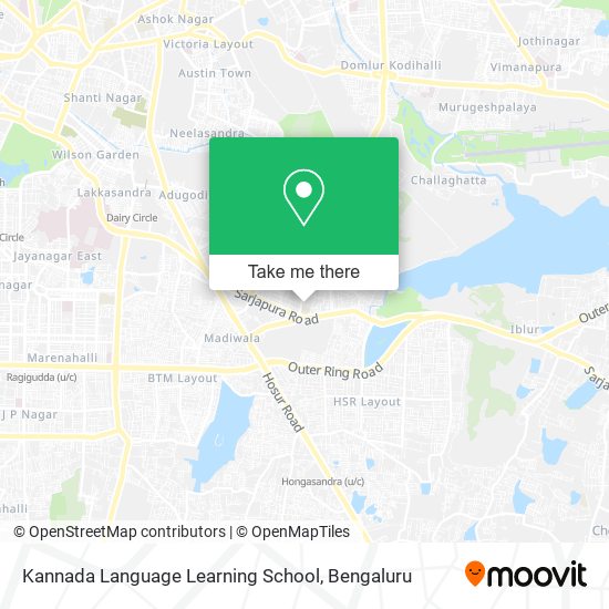 Kannada Language Learning School map