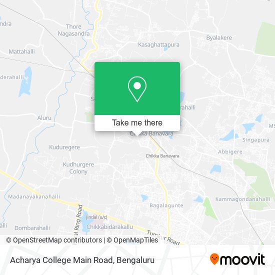 Acharya College Main Road map