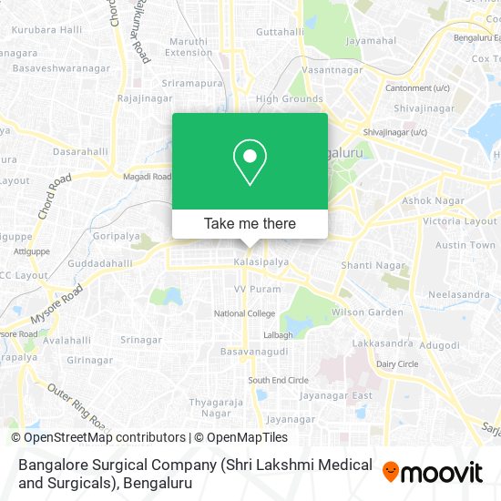 Bangalore Surgical Company (Shri Lakshmi Medical and Surgicals) map