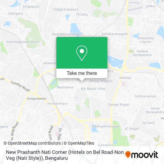 New Prashanth Nati Corner (Hotels on Bel Road-Non Veg (Nati Style)) map