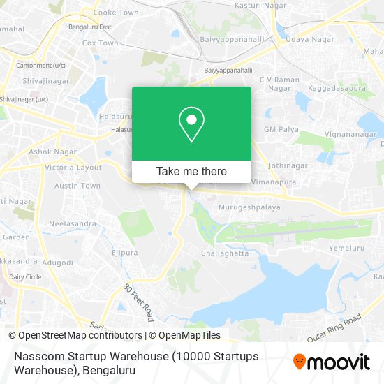 Nasscom Startup Warehouse (10000 Startups Warehouse) map