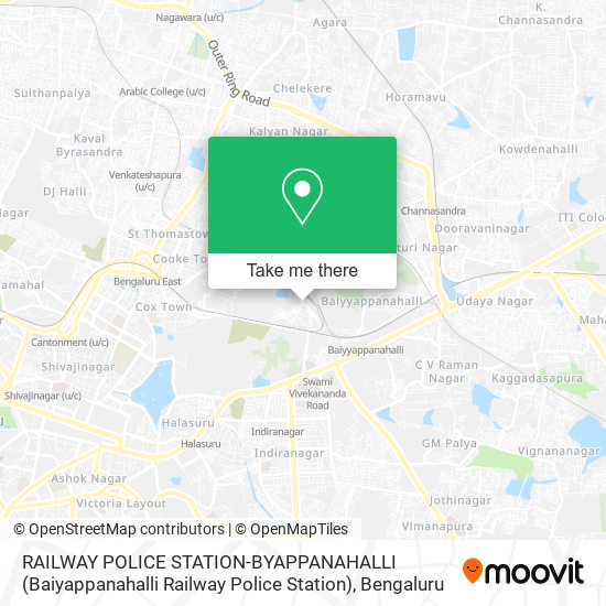 RAILWAY POLICE STATION-BYAPPANAHALLI (Baiyappanahalli Railway Police Station) map