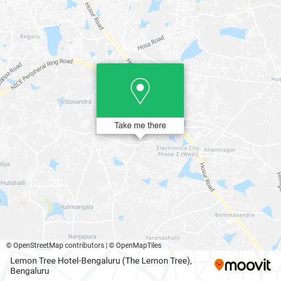Lemon Tree Hotel-Bengaluru (The Lemon Tree) map