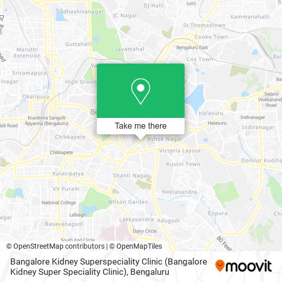 Bangalore Kidney Superspeciality Clinic (Bangalore Kidney Super Speciality Clinic) map