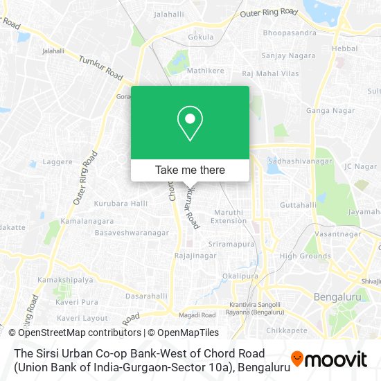 The Sirsi Urban Co-op Bank-West of Chord Road (Union Bank of India-Gurgaon-Sector 10a) map