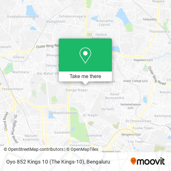 Oyo 852 Kings 10 (The Kings-10) map