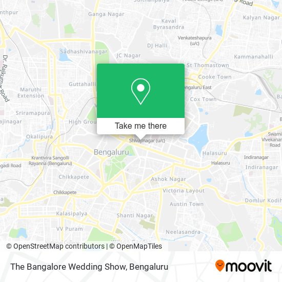 The Bangalore Wedding Show map