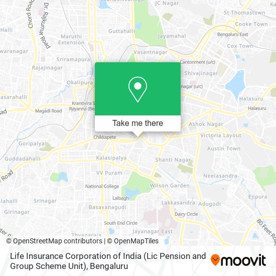 Life Insurance Corporation of India (Lic Pension and Group Scheme Unit) map