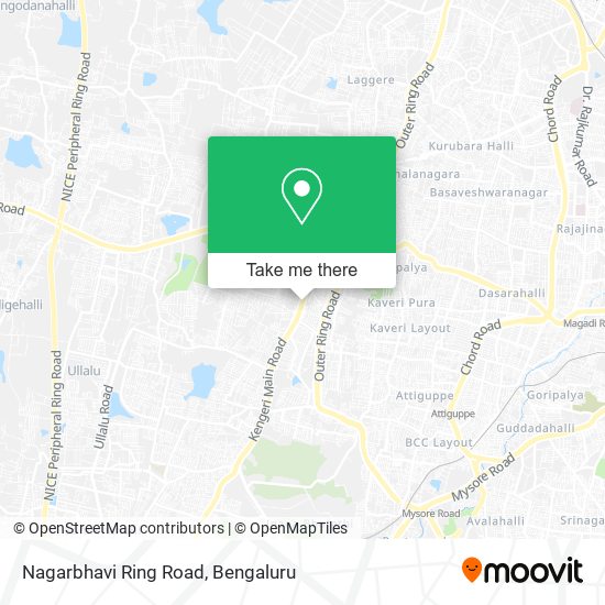 Nagarbhavi Ring Road map