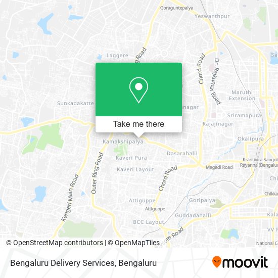 Bengaluru Delivery Services map