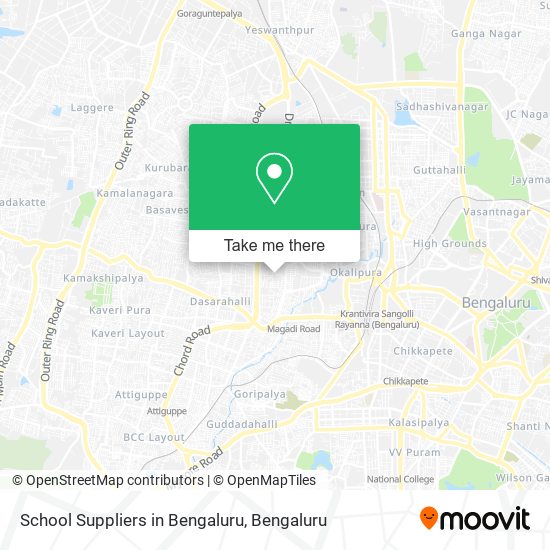 School Suppliers in Bengaluru map