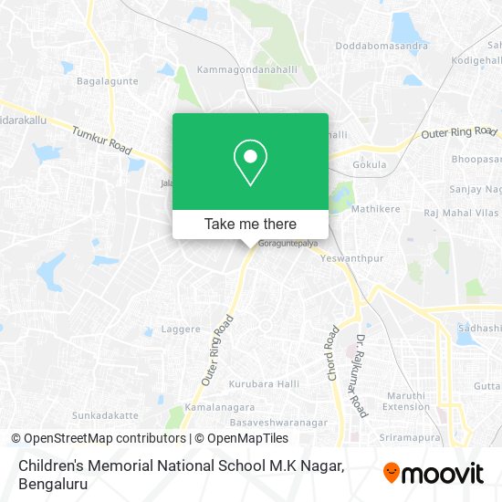 Children's Memorial National School M.K Nagar map