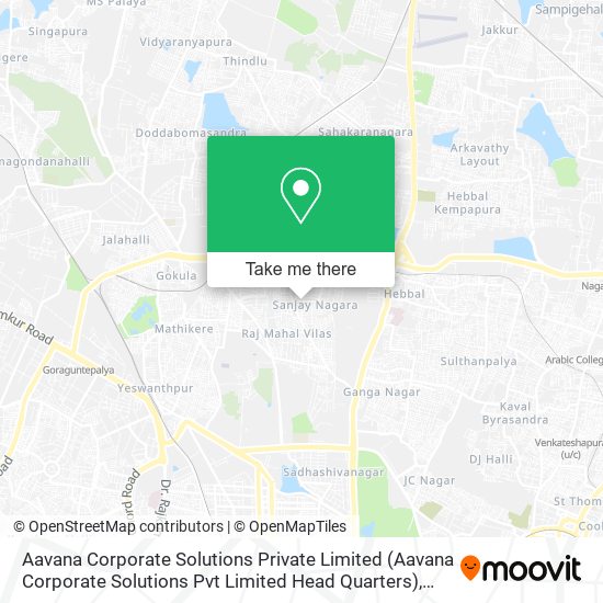 Aavana Corporate Solutions Private Limited (Aavana Corporate Solutions Pvt Limited Head Quarters) map