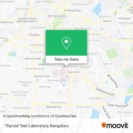 Thyroid Test Laboratory map