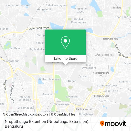 Nrupathunga Extention (Nripatunga Extension) map
