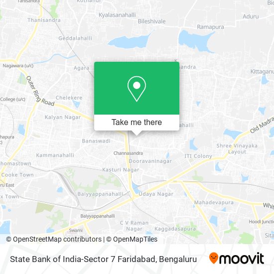 State Bank of India-Sector 7 Faridabad map