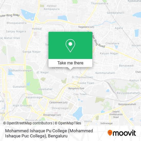 Mohammed Ishaque Pu College map