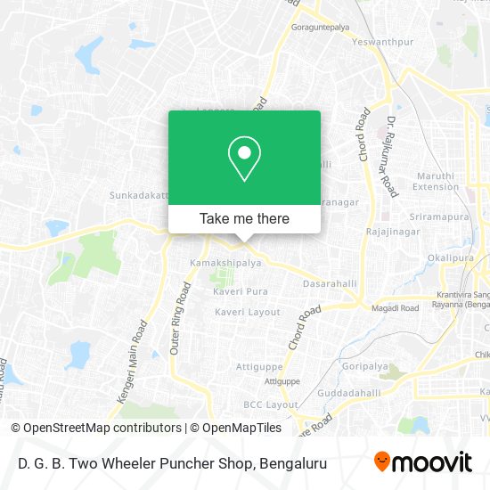 D. G. B. Two Wheeler Puncher Shop map