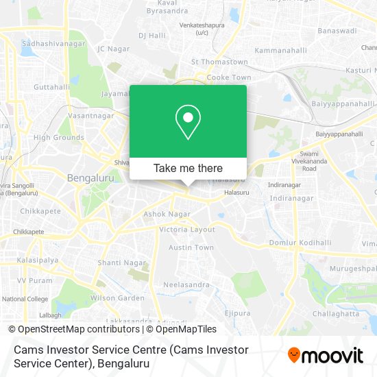 Cams Investor Service Centre map