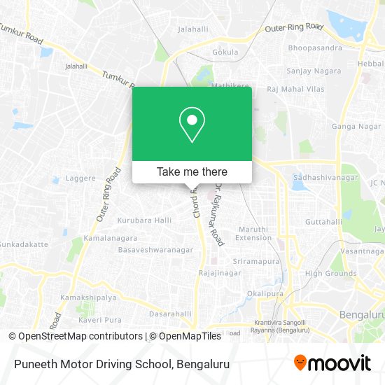 Puneeth Motor Driving School map
