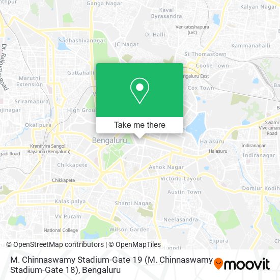 M. Chinnaswamy Stadium-Gate 19 map